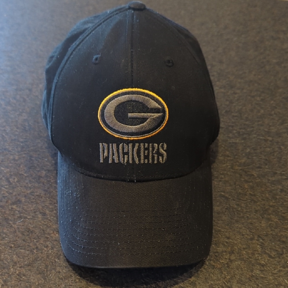 Black Green Bay Packers Dad Hat